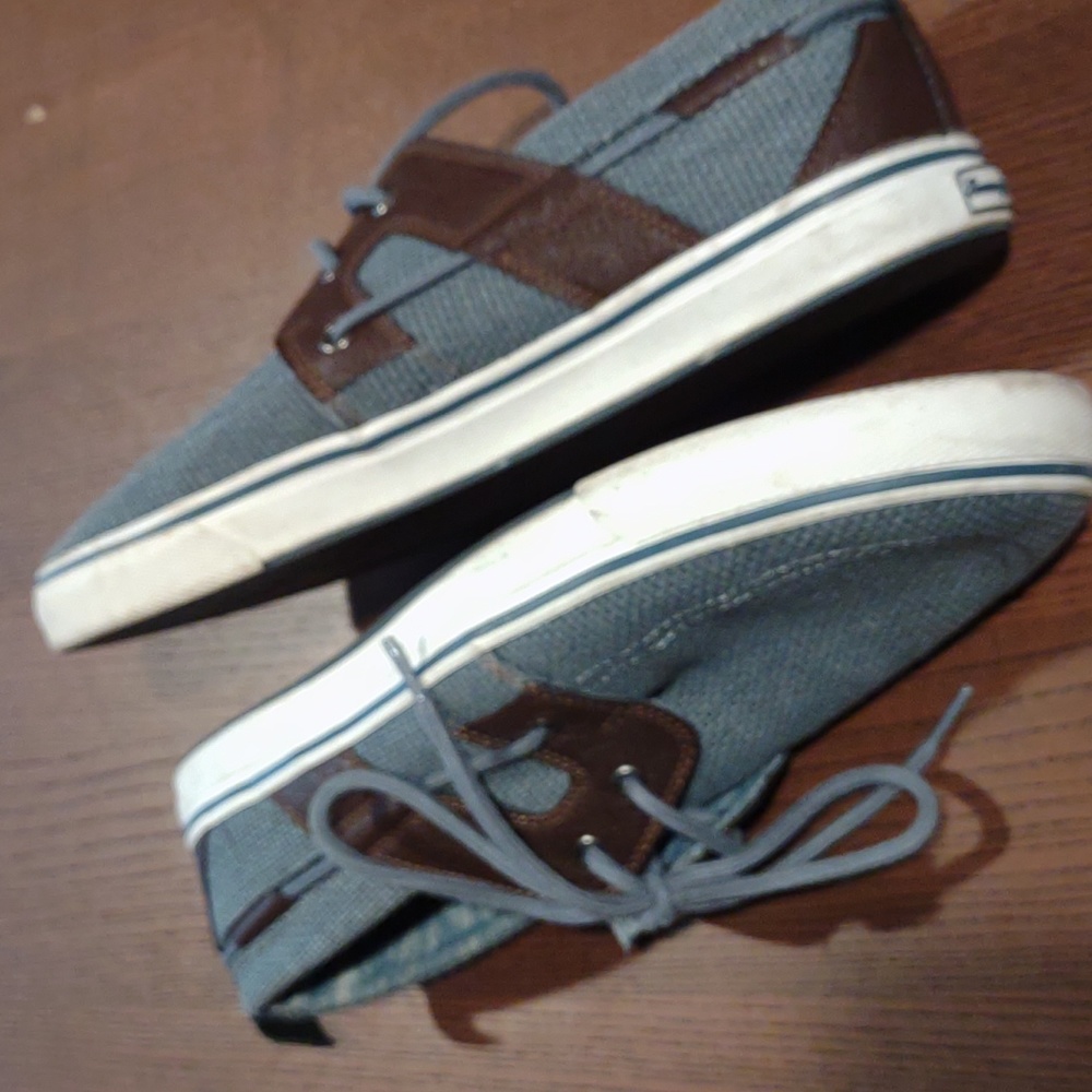 Tommy Bahama stripes asunder men’s boat shoe blue chambray size 11.5 - Picture 5 of 8